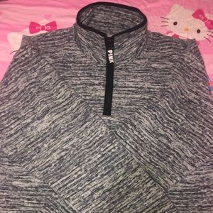 V.S PINK Cropped Quarter Zip (NWOT)
